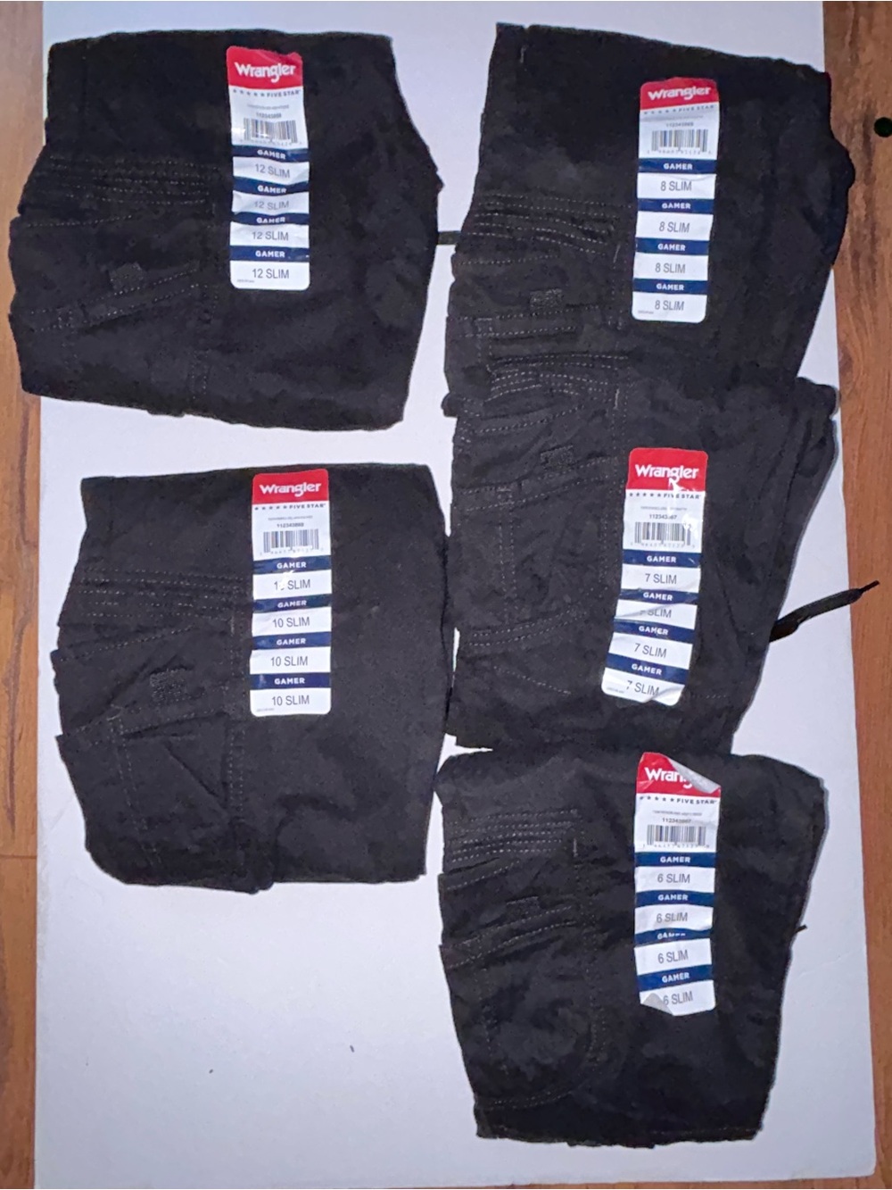 Wrangler Kids Black Joggers - Slim Fit send message with your size